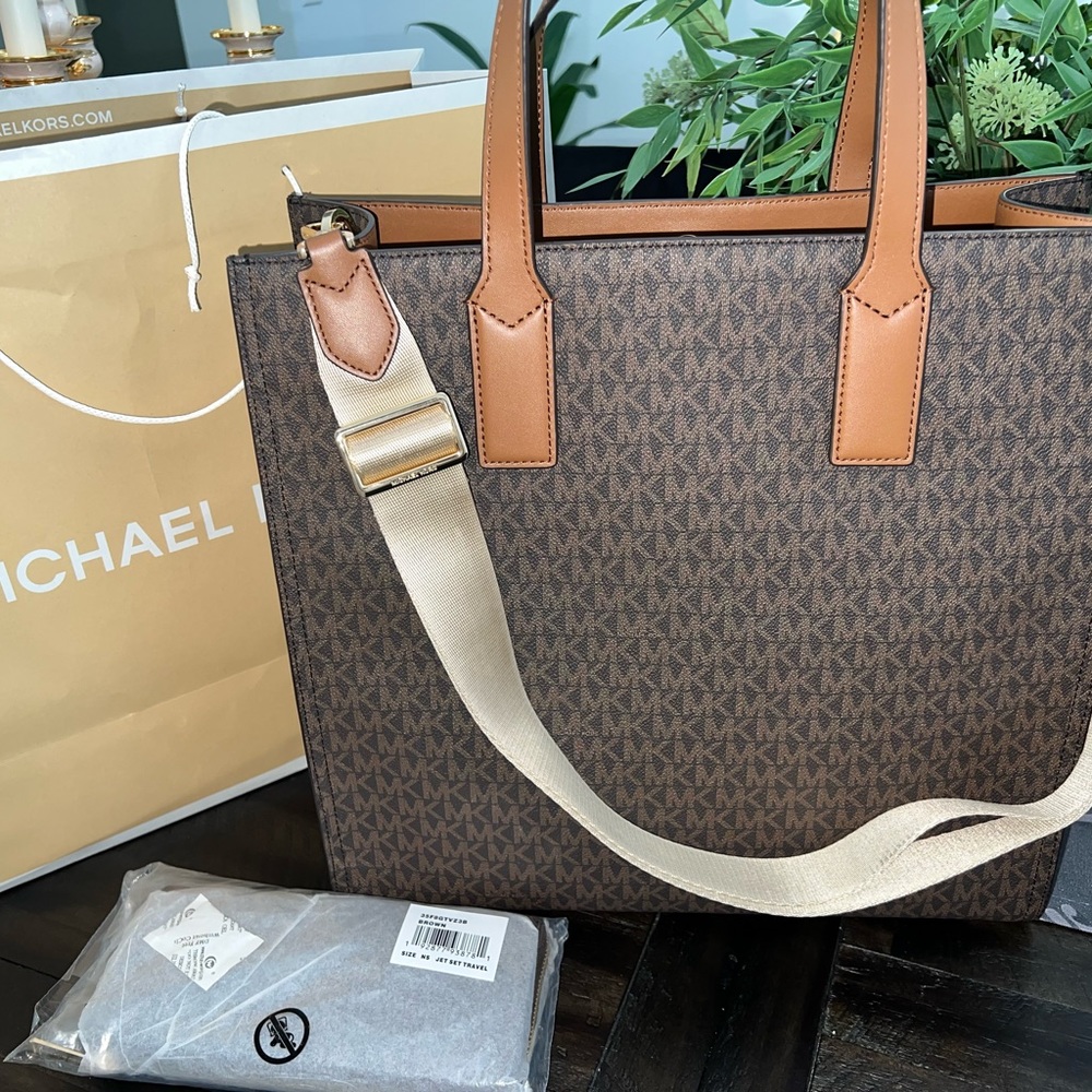 NEW W/ T Micheal Kors Kenly Large NS Tote Bundle - Picture 2 of 13